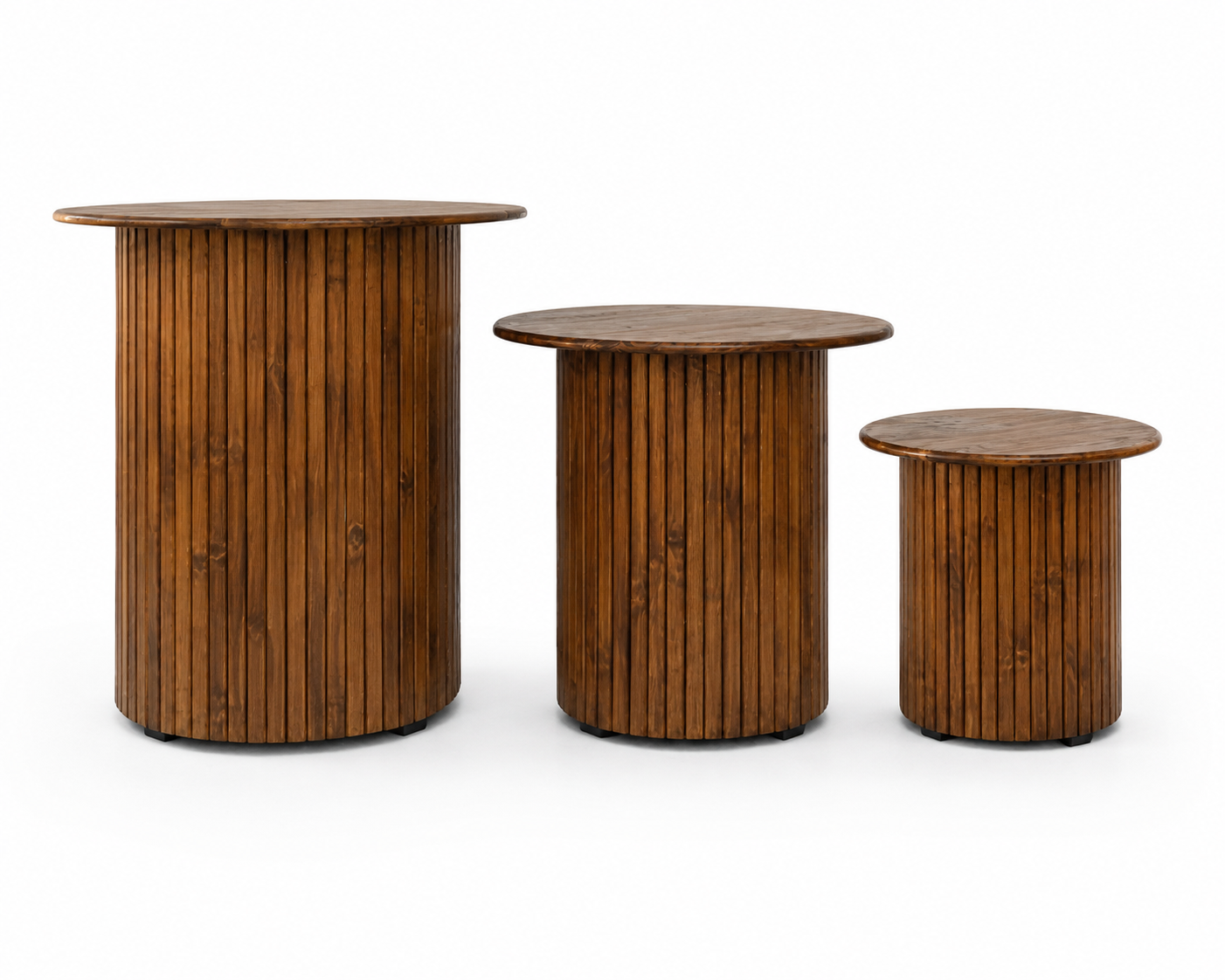 Slatted Timber Display & Event Pedestals